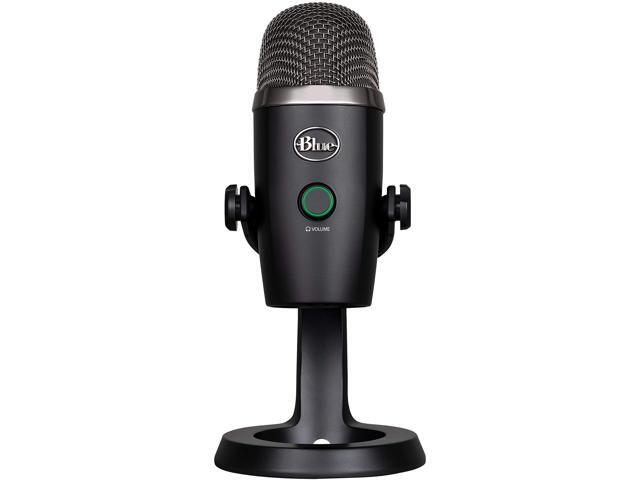 Blue Yeti Nano Premium USB Microphone for PC, Mac, Gaming, Recording, Streaming, Podcasting, Condenser Mic with Blue VO!CE Effects, Cardioid and Omni, No-Latency Monitoring - Blackout