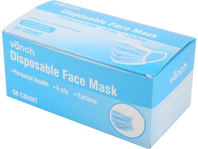 Vanch Disposable Face Mask - 50 pcs - Newegg.com