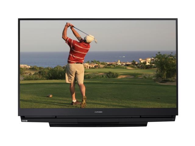 Mitsubishi Electric 65 1080p Rear Projection Hdtv Newegg Com Mitsubishi Electric Wd65733 65 16 9 Black Dlp Technology 1080p Rear Projection Hdtv