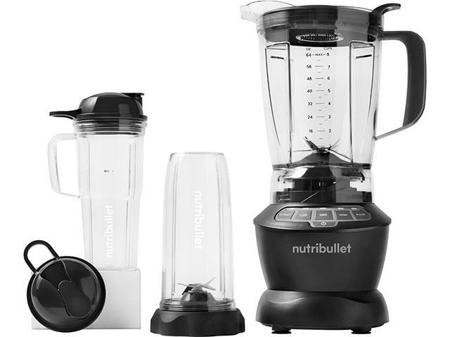 NutriBullet NBF50500 Black 64 oz. Jar Size Blender Combo