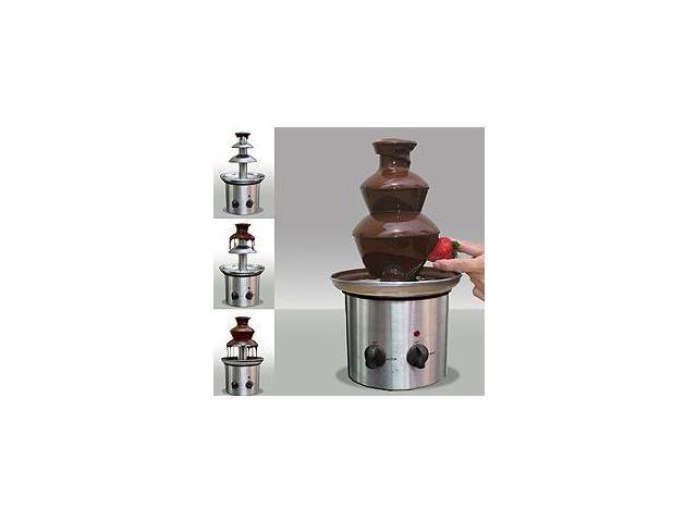 NOSTALGIA ELECTRICS CFF-900 Stainless Steel Chocolate Fondue Fontain ...