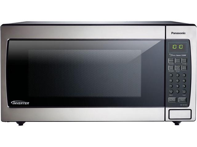 Panasonic 1 6 Cu Ft Countertop Built In Microwave With Inverter Technology Stainless Nn Sn766s Newegg