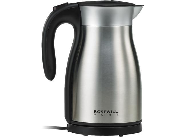 Rosewill RHKT-17001 1500W Stainless Steel Double Wall Vacuum Insulated Electric Kettle, Keep Hot Thermal Pot, 1.7 L