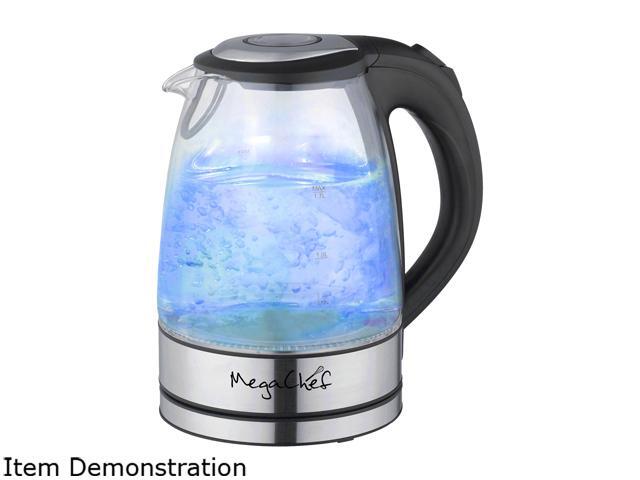 MegaChef MGKTL-1761 1.7Lt. Glass and Stainless Steel Electric Tea Kettle