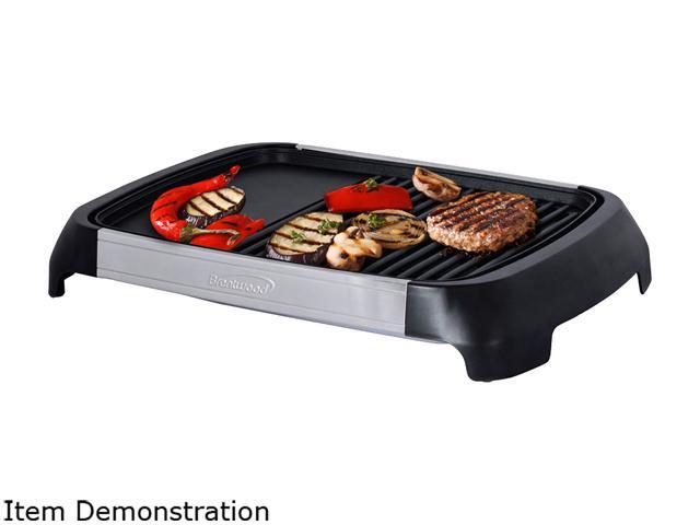 Brentwood Select 1200 Watt Electric Indoor Grill & Griddle Brushed  Stainless Steel TS-641