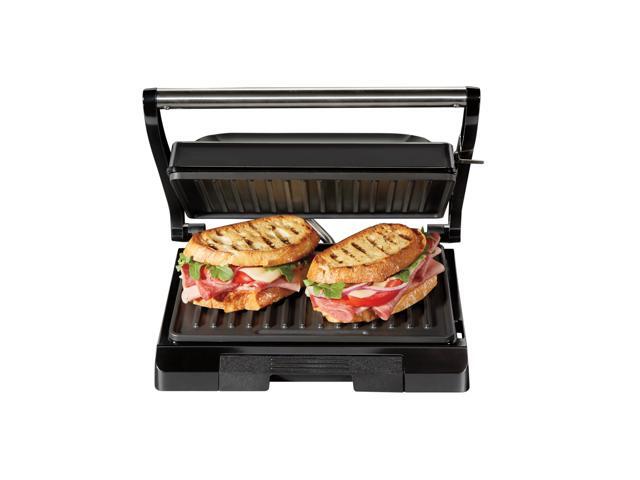 Proctor Silex 25440PS Black Compact Nonstick Panini Press/Grill