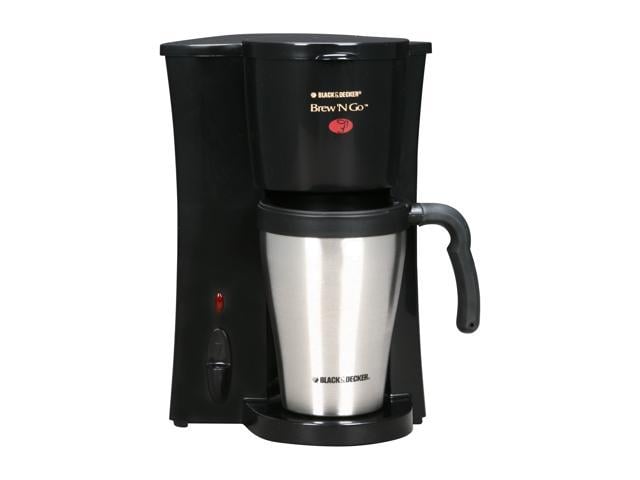 Black Stainless Steel Coffee Maker black decker dcm18s brew n go personal coffeemaker with travel mug black