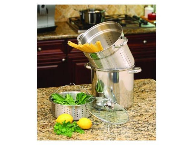 Cookpro 528 Steelpasta Cooker 8 Quart 4 Piece