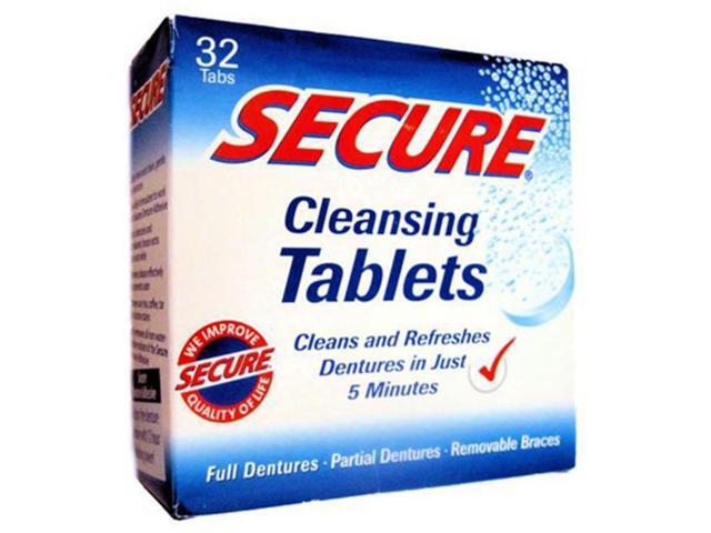 Secure Denture Adhesive >> Secure Denture Adhesive Denture Cleanser 32 Tablets Secure Denture Adhesive >> Secure Denture Adhesive Denture Cleanser 32 Tablets