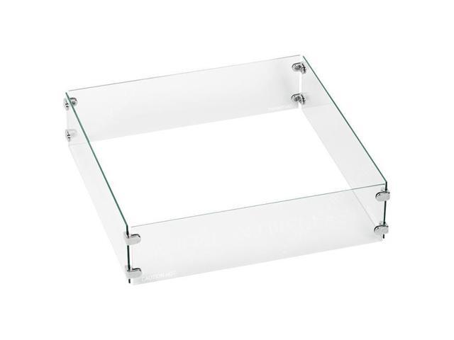 American Fireglass Fg Sqp 36 36 In Tempered Glass Flame Guard