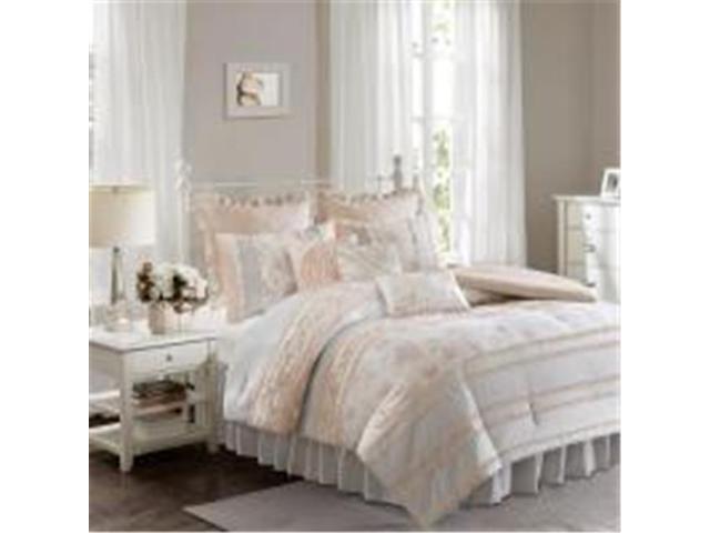 madison park serendipity cotton percale coral comforter se