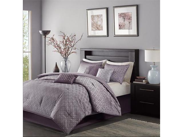 Madison Park Mp10 921 Biloxi 7 Piece Comforter Set Purple Cal