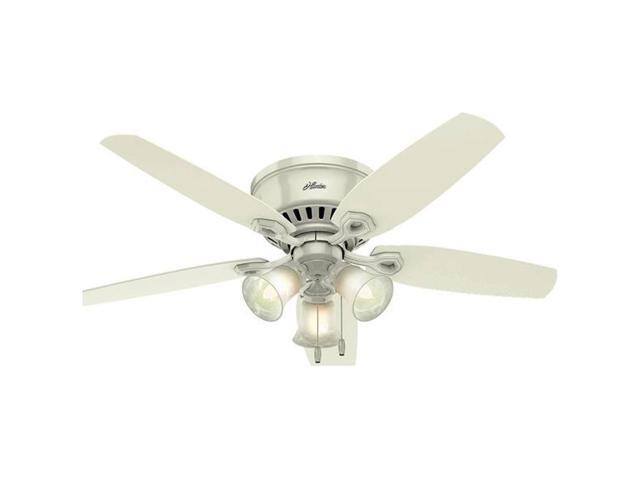 Hunter Fan 2304053 52 In 5 Blade Ceiling With Light White Newegg Ca