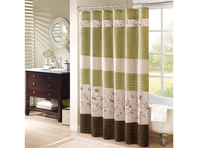 Madison Park Mp70 1918 Serene Embroidered Shower Curtain