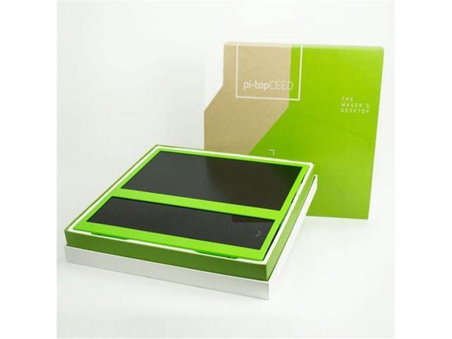 pi-topCEED green with US plug without Raspberry Pi, PCUXGR100002