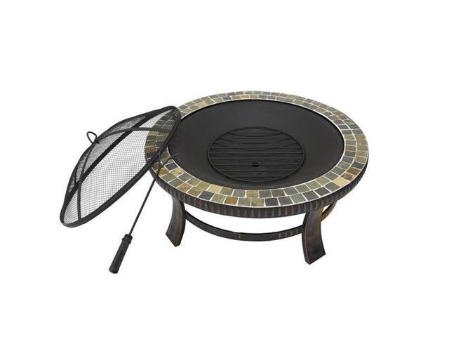 Astella Fp302 30 In Multicolor Tiled Round Fire Pit Black Newegg Astella Fp302 30 In Multicolor Tiled Round Fire Pit Black