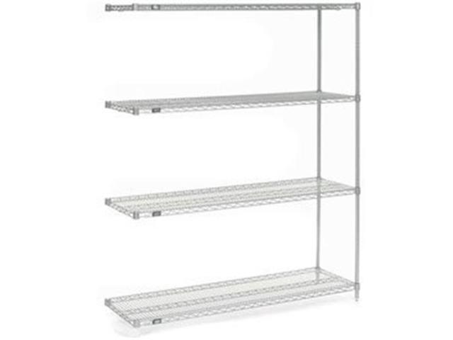 Nexel 188445 86 In Chrome Wire Shelving Add On 60 X 18 Nexel 188445 86 In Chrome Wire Shelving Add On 60 X 18