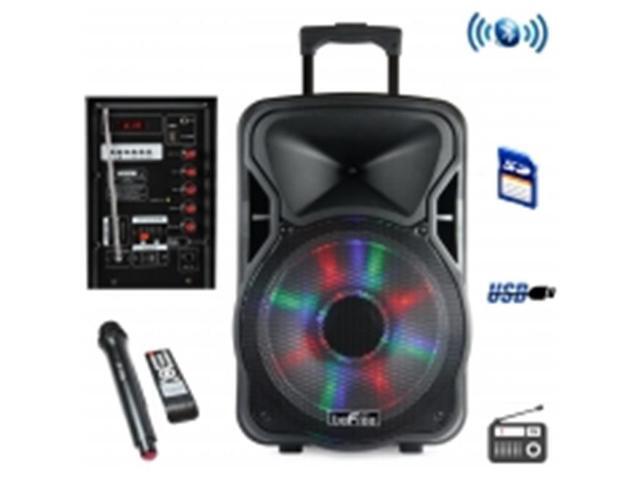 Befree Sound BFS-5800 15 in. Bluetooth Rechargeable Party Speaker with Illuminating Light