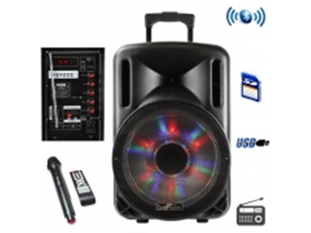 Befree Sound BFS-4435 12 in Bluetooth Rechargeable Party Speaker with Illuminatiing Light, 2500 Watt