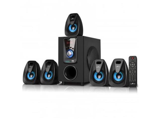 beFree Sound BFS-400 5.1 Channel Bluetooth Surround Sound Speaker System - Blue
