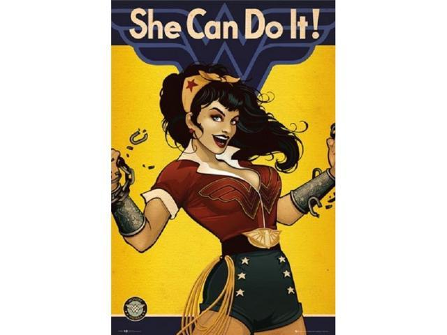Gb Eye Xpe160487 Dc Comics Wonder Woman She Can Do It Poster Print 24