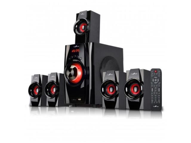 Befree Sound BFS-410 5.1 Channel Surround Sound Bluetooth Speaker System, Red