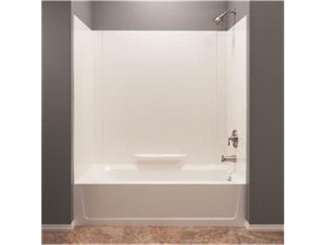 El Mustee 3557735 Durawall Fiberglass Bathtub Wall Kit, 3 Piece, 1