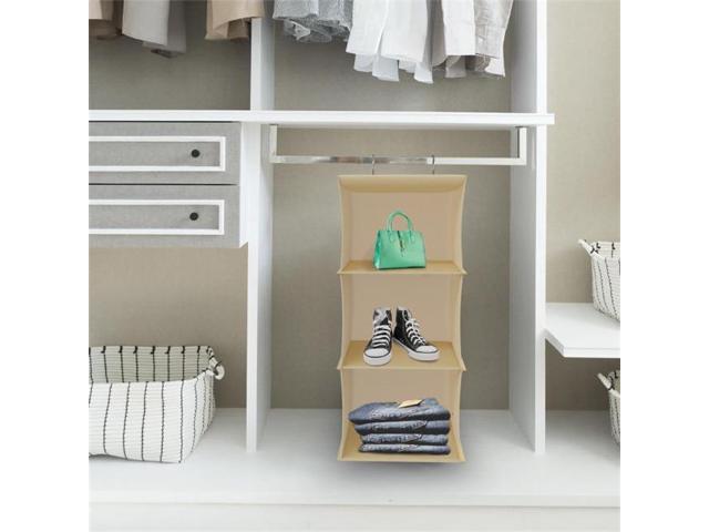 Lavish Home 83 74 Hanging Closet Organizer 3 Deep Shelf Storage Newegg Com