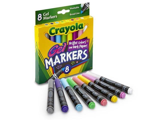 (4 Bx) Crayola 8Ct Per Bx Gel Fx Washable Markers - Newegg.com