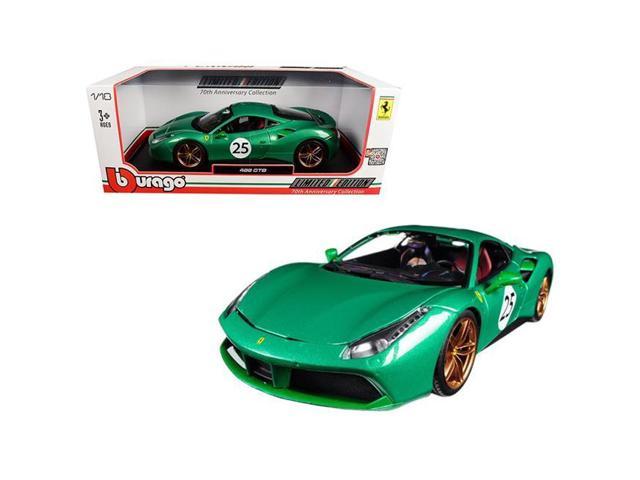 Bburago 76101 1 Isto 18 Ferrari 488 Gtb 70th Anniversary Diecast Model Car The Green Jewel