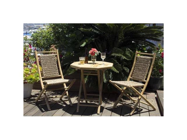 Oceantailer 294731 Maui Indoor Outdoor Bistro Set 3 Piece Oceantailer 294731 Maui Indoor