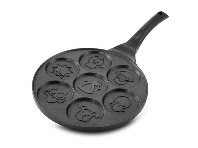 MegaChef MC-ANIMALCAKES1 10.5 in. Fun Animal Design Non Stick Pancake Maker Pan with Cool Touch Handle