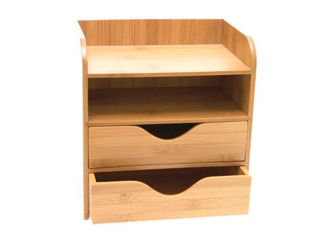 Lipper International Home Kitchen Accessories Bamboo 4 Tier Desk Organizer Newegg Com
