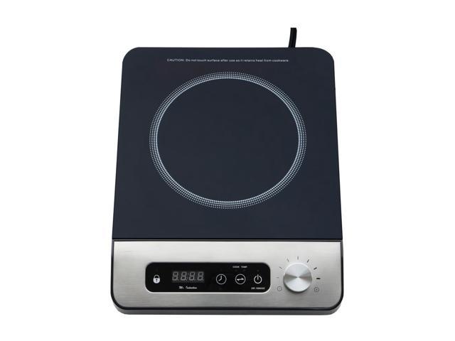 Sunpentown 1650w Induction Cooktop With Control Knob Black Sr