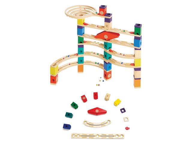 Hape Quadrilla Xcellerator Wooden Marble Run With Sdway Add On Hape Quadrilla Xcellerator Wooden Marble Run With Sdway Add On