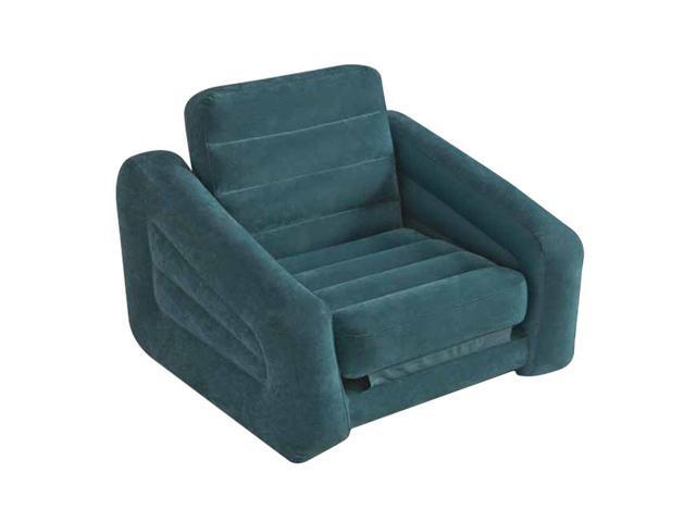  Intex 68565EP Inflatable Pull Out Sofa Chair and Twin Bed 
