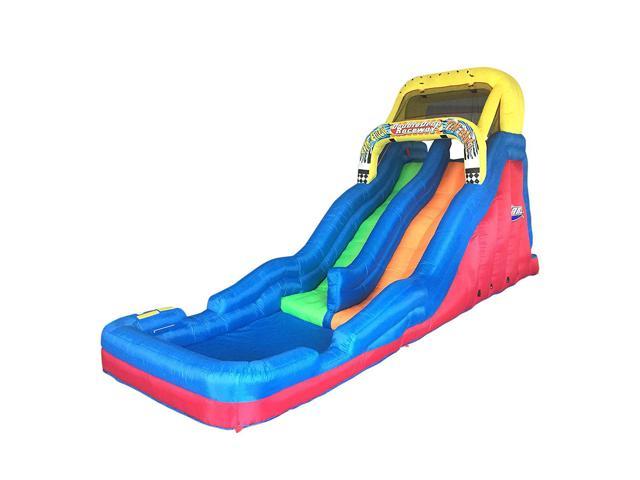 banzai double drop raceway 2 lane water slide