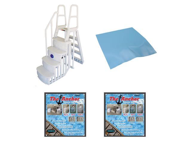 main access 200100t above ground swimming pool smart step and ladder system