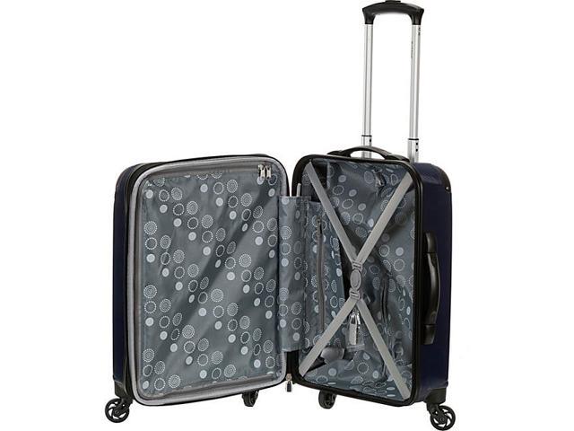 rockland melbourne 2 piece expandable spinner luggage set