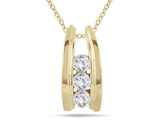 1 2 Carat Tw Three Stone Diamond Ladder Pendant In 10k Yellow Gold K L Color I2 I3 Clarity Newegg Com - Diamond Ladder Pendant Necklace 1 2 Carat Tw Three Stone Diamond Ladder Pendant In 10k Yellow Gold K L Color I2 I3 Clarity Newegg Com - Diamond Ladder Pendant Necklace