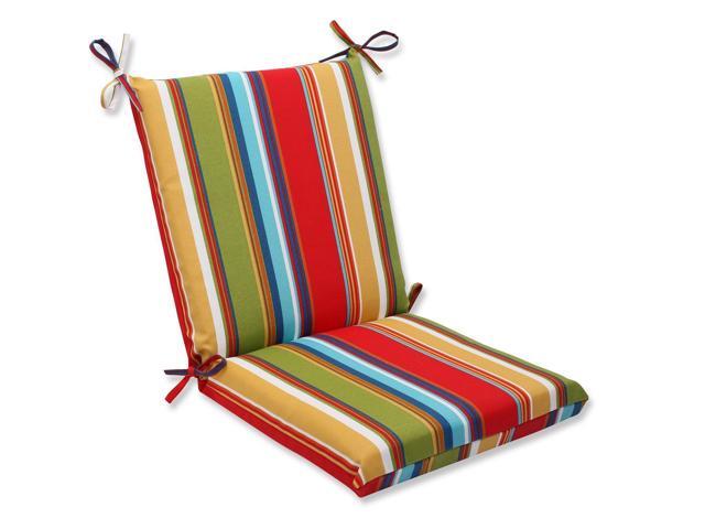 36 Westport Garden Red Green Blue And Teal Striped Outdoor Patio Chair Cushion Newegg Com