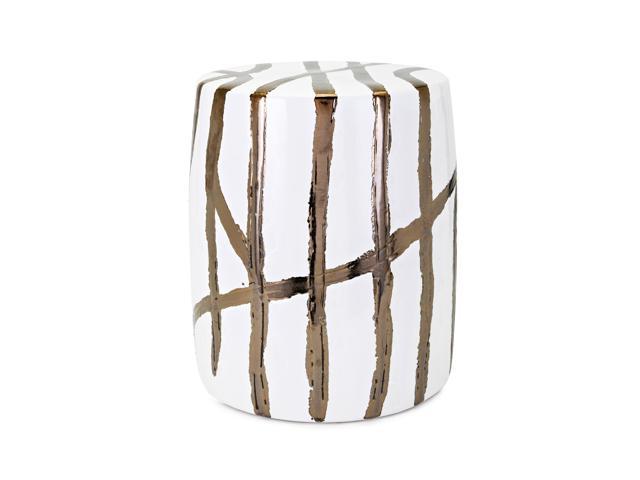 37 5 Cream White And Brown Cylindrical Decorative Nibal Garden