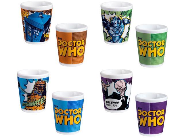 Vandor  Doctor Who 4 pc. Ceramic Mini Glasses