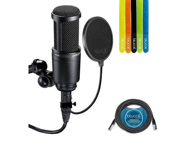 Audio-Technica AT2020 Cardioid Condenser Studio Microphone - INCLUDES ...