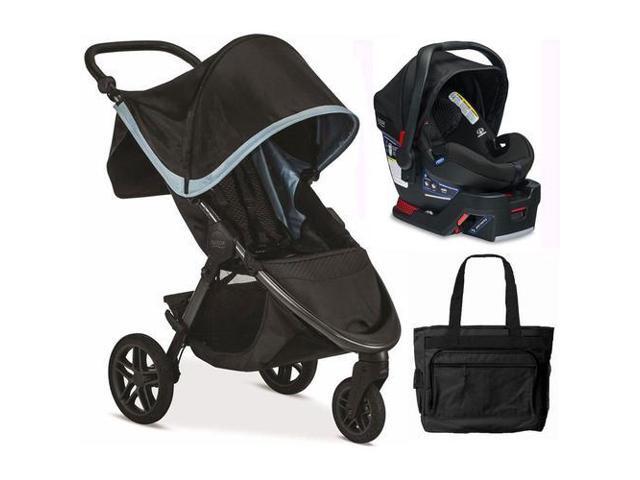 Britax B Free Safe 35 Infant Baby Stroller Travel System Frost Britax B Free Safe 35 Infant Baby Stroller Travel System Frost Midnight