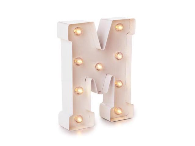 Darice 02988 5915 790 White Painted Lighted Letters And Symbols Darice 02988 5915 790 White Painted Lighted Letters And Symbols