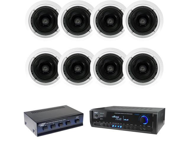 8 2 Way In Ceiling 300w Speakers Selector Pyle Bluetooth 8