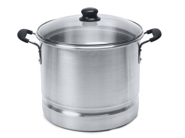 IMUSA  24-Quart Aluminum Steamer with Glass Lid