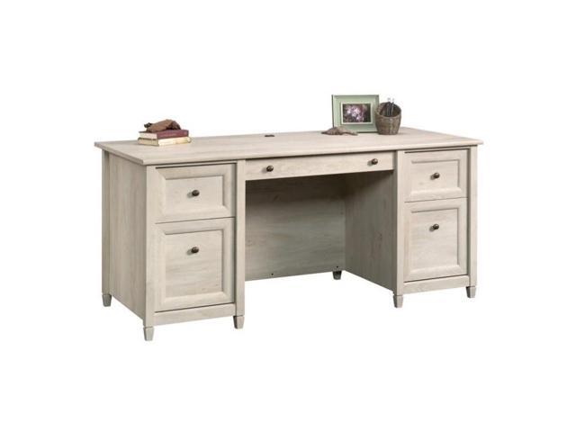 Sauder Edge Water Executive Desk In Chalked Chestnut Newegg Com Sauder Edge Water Executive Desk In Chalked Chestnut