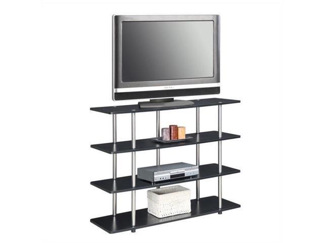 Convenience Concepts Designs2go Xl Highboy Tv Stand In Black Newegg Com